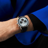 Breitling Navitimer B01 Chronograph 43 Blue Dial Black Leather Strap Watch for Men - AB0138241C1P1 Buy Now By Breitling