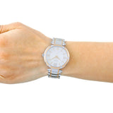 Guess Park Ave Silver Dial Two Tone Steel Strap Watch for Women - W0636L1 Buy Now By Guess
