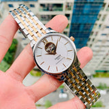 Tissot Tradition Powermatic 80 Open Heart Silver Dial Two Tone Steel Strap Watch For Men - T063.907.22.038.01 Buy Now By Tissot