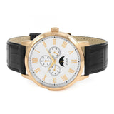Guess Delancy Quartz Silver Dial Black Leather Strap Watch For Men - W0870G2 Buy Now By Guess