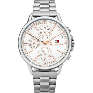 Tommy Hilfiger Carly White Dial Silver Stainless Steel Strap Watch for Women - 1781787 Buy Now By Tommy Hilfiger