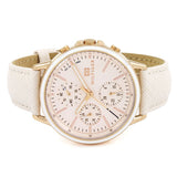 Tommy Hilfiger Carly Cream Dial Cream Leather Strap Watch for Women -1781789 Buy Now By Tommy Hilfiger