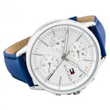 Tommy Hilfiger Carly Silver Dial Blue Leather Strap Watch for Women - 1781791 Buy Now By Tommy Hilfiger