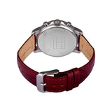 Tommy Hilfiger Claudia White Dial Red Leather Strap Watch for Women - 1781816 Buy Now By Tommy Hilfiger