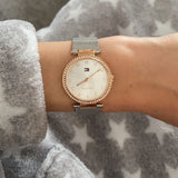 Tommy Hilfiger Lynn Quartz Silver Dial Silver Mesh Bracelet Watch For Women - 1781863 Buy Now By Tommy Hilfiger