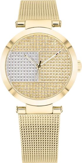 Tommy Hilfiger Lynn Quartz Gold Dial Gold Mesh Bracelet Watch For Women - 1781867 Buy Now By Tommy Hilfiger