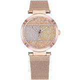 Tommy Hilfiger Lynn Crystals Rose Gold Dial Rose Gold Mesh Strap Watch For Women - 1781868 Buy Now By Tommy Hilfiger