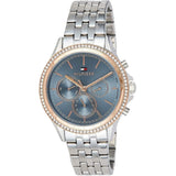 Tommy Hilfiger Ari Diamonds Blue Dial Silver Steel Strap Watch for Women - 1781976 Buy Now By Tommy Hilfiger
