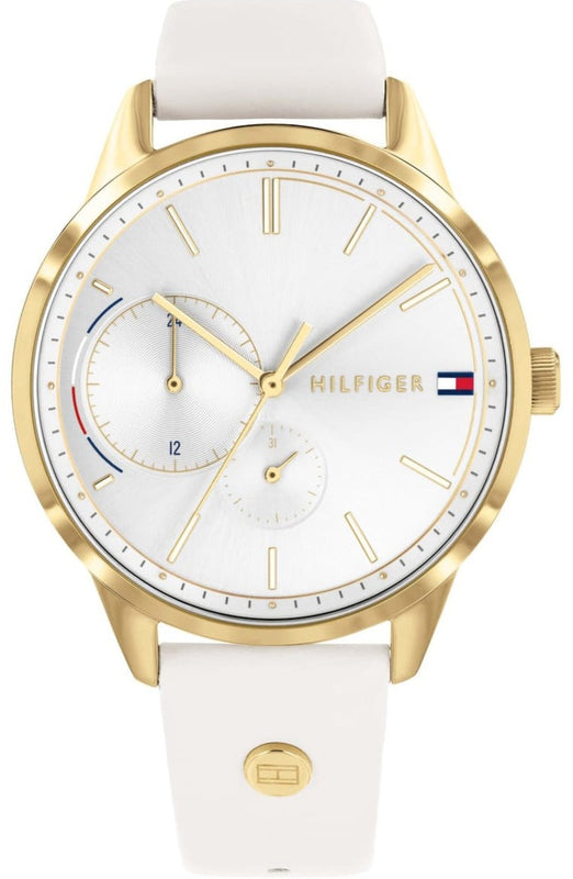Tommy Hilfiger Brooklyn Quartz White Dial White Leather Strap Watch for Women - 1782018 Buy Now By Tommy Hilfiger