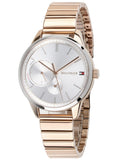 Tommy Hilfiger Brooke Silver Dial Rose Gold Steel Strap Watch for Women - 1782021 Buy Now By Tommy Hilfiger