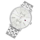 Tommy Hilfiger Jenna Quartz White Dial Silver Steel Strap Watch for Women - 1782068 Buy Now By Tommy Hilfiger