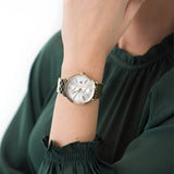 Tommy Hilfiger Jenna Quartz White Dial Gold Steel Strap Watch for Women - 1782069 Buy Now By Tommy Hilfiger