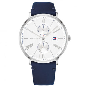 Tommy Hilfiger Jenna White Dial Blue Leather Strap Watch for Women - 1782072 Buy Now By Tommy Hilfiger