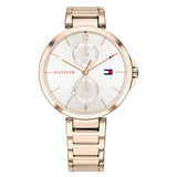 Tommy Hilfiger Angela Quartz White Dial Rose Gold Steel Strap Watch for Women - 1782124 Buy Now By Tommy Hilfiger