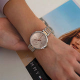Tommy Hilfiger Angela Chronograph Pink Dial Two Tone Steel Strap Watch for Women - 1782127 Buy Now By Tommy Hilfiger