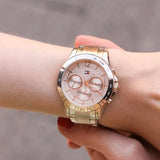 Tommy Hilfiger Haven Chronograph Rose Gold Dial Rose Gold Steel Strap Watch For Women - 1782197 Buy Now By Tommy Hilfiger