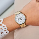 Tommy Hilfiger Harper Chronograph White Dial Gold Steel Strap Watch For Women - 1782223 Buy Now By Tommy Hilfiger