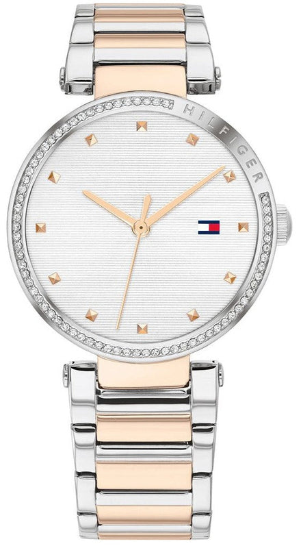 Tommy Hilfiger Lynn Quartz White Dial Two Tone Steel Strap Watch For Women - 1782236 Buy Now By Tommy Hilfiger