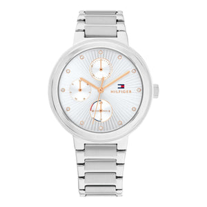 Tommy Hilfiger Joy Chronograph Silver Dial Silver Steel Strap Watch For Women - 1782532 Buy Now By Tommy Hilfiger