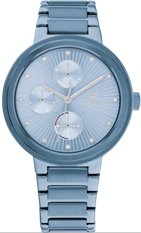 Tommy Hilfiger Joy Chronograph Blue Dial Blue Steel Strap Watch For Women - 1782535 Buy Now By Tommy Hilfiger