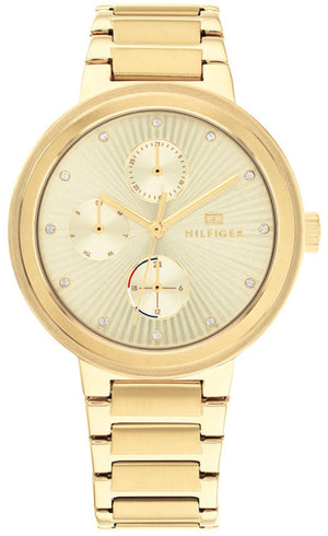 Tommy Hilfiger Joy Analog Gold Dial Gold Steel Strap Watch For Women - 1782536 Buy Now By Tommy Hilfiger