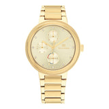 Tommy Hilfiger Joy Analog Gold Dial Gold Steel Strap Watch For Women - 1782536 Buy Now By Tommy Hilfiger