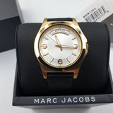 Marc Jacobs Baby Dave Gold Dial Black Leather Strap Watch for Women - MBM1264 Buy Now By Marc Jacobs