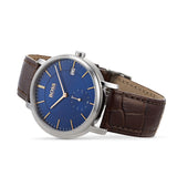 Hugo Boss Corporal Blue Dial Brown Leather Strap Watch for Men - 151363 Buy Now By Hugo Boss