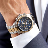 Hugo Boss Hero Blue Dial Two Tone Steel Strap Watch for Men - 1513767 Buy Now By Hugo Boss