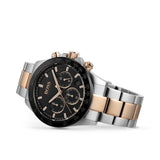 Hugo Boss Here Chronograph Black Dial Two Tone Steel Strap Watch for Men - 1513757 Buy Now By Hugo Boss