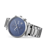 Hugo Boss Oxygen Chronograph Blue Dial Silver Steel Strap Watch for Men - 1513597 Buy Now By Hugo Boss