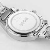 Hugo Boss Trace Chronograph Red Dial Silver Steel Strap Watch For Men - 1514004 Buy Now By Hugo Boss