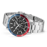 Hugo Boss Troper Chronograph Black Dial Silver Steel Strap Watch For Men - 1514108 Buy Now By Hugo Boss