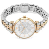 Emporio Armani Gianni T Bar White Dial Two Tone Steel Strap Watch For Women - AR1926 Buy Now By Emporio Armani