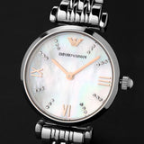 Emporio Armani Donna Mother of Pearl Dial Silver Steel Strap Watch For Women - AR11204 Buy Now By Emporio Armani