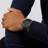 Emporio Armani Renato Chronograph Black Dial Black Nylon Strap Watch For Men - AR11457 Buy Now By Emporio Armani