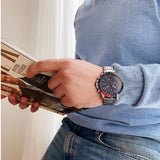 Tommy Hilfiger Bank Chronograph Blue Dial Silver Steel Strap Watch for Men - 1791718 Buy Now By Tommy Hilfiger