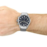 Tommy Hilfiger Trent Chronograph Blue Dial Silver Steel Strap Watch for Men - 1791053 Buy Now By Tommy Hilfiger