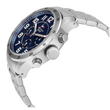 Tommy Hilfiger Trent Chronograph Black Dial Silver Steel Strap Watch for Men - 1791054 Buy Now By Tommy Hilfiger