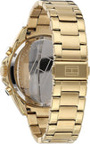 Tommy Hilfiger Luke Chronograph White Dial Gold Steel Strap Watch for Men - 1791121 Buy Now By Tommy Hilfiger