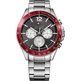 Tommy Hilfiger Luke Chronograph Black Dial Silver Steel Strap Watch for Men - 1791122 Buy Now By Tommy Hilfiger