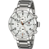 Tommy Hilfiger Trent Multifunction White Dial Silver Steel Strap Watch for Men - 1791140 Buy Now By Tommy Hilfiger