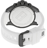 Tommy Hilfiger Nolan Multi Function White Dial White Rubber Strap Watch for Men - 1791146 Buy Now By Tommy Hilfiger