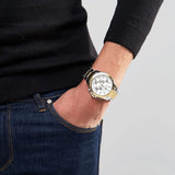 Tommy Hilfiger Hudson Chronograph White Dial Two Tone Steel Strap Watch For Men - 1791226 Buy Now By Tommy Hilfiger