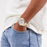 Tommy Hilfiger Hudson Chronograph White Dial Two Tone Steel Strap Watch For Men - 1791226 Buy Now By Tommy Hilfiger