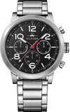 Tommy Hilfiger Jake Chronograph Black Dial Silver Steel Strap Watch for Men - 1791234 Buy Now By Tommy Hilfiger