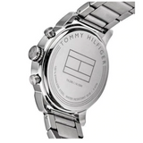 Tommy Hilfiger Jake Chronograph Black Dial Silver Steel Strap Watch for Men - 1791234 Buy Now By Tommy Hilfiger
