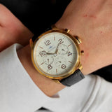 Tommy Hilfiger Jake Multifunction White Dial Black Leather Strap Watch for Men - 1791236 Buy Now By Tommy Hilfiger