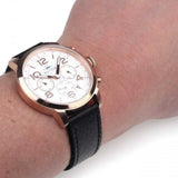 Tommy Hilfiger Jake Multifunction White Dial Black Leather Strap Watch for Men - 1791236 Buy Now By Tommy Hilfiger