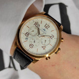Tommy Hilfiger Jake Multifunction White Dial Black Leather Strap Watch for Men - 1791236 Buy Now By Tommy Hilfiger